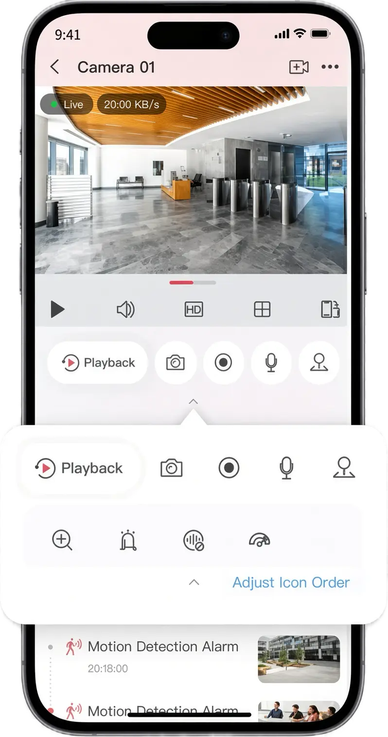 Hik-Connect canlı görüntü